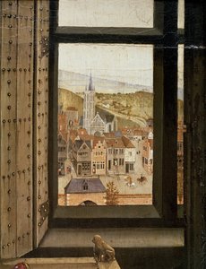 Jungfru och barn framför en eldskärm, ca 1440 (detalj av 30033)